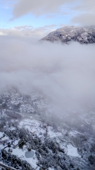 Pueblo nevado