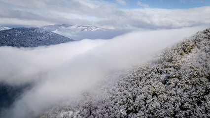 Pueblo nevado